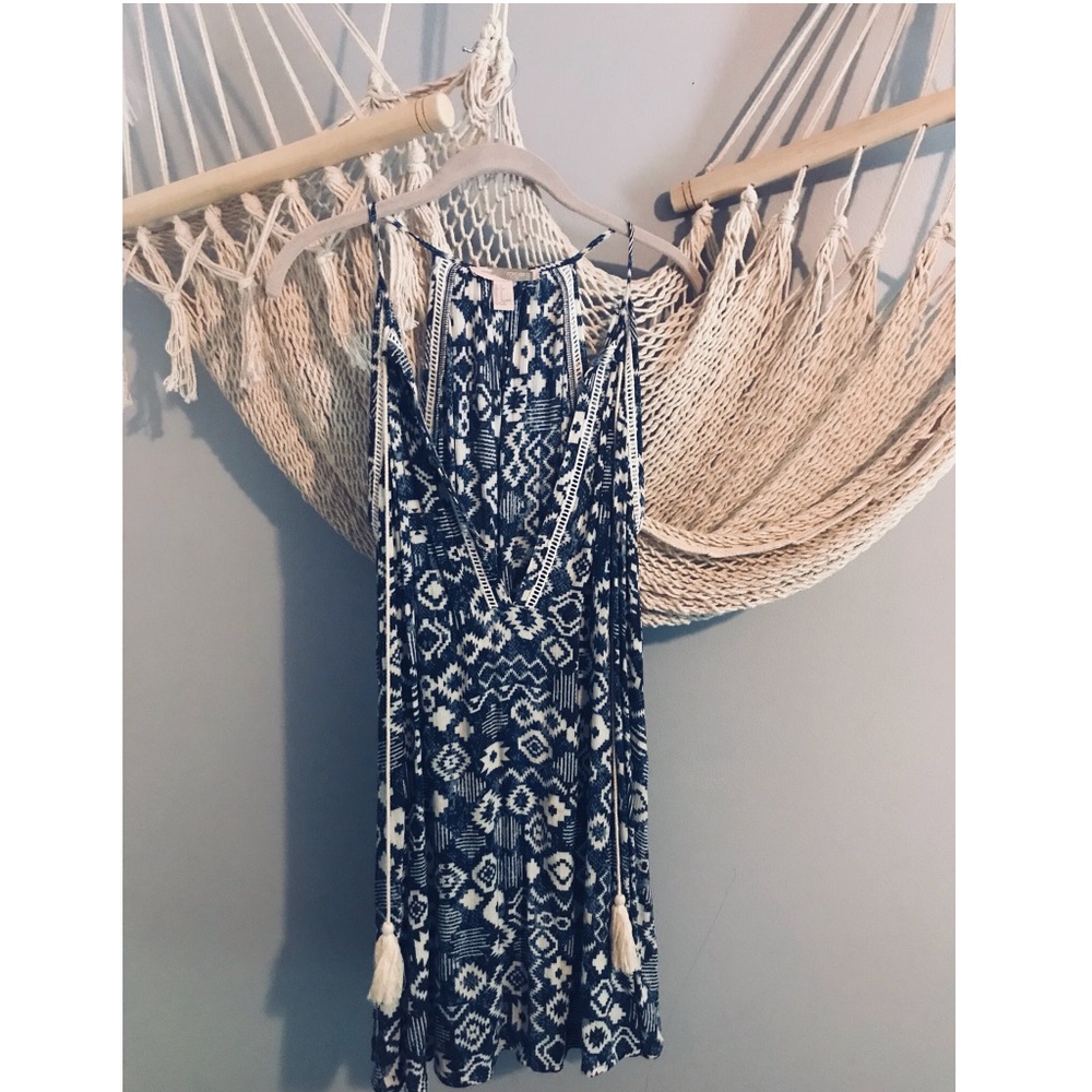Deep V Boho Dress